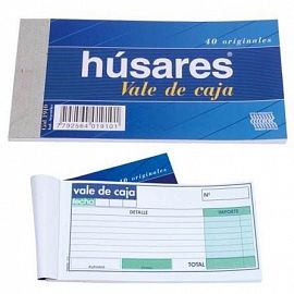 TALONARIO HUSARES COMPROBANTE DE CAJA ORIGINAL (1907)