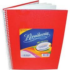 CUADERNO RIVADAVIA 21X27 ABC FORRADO X60H. = V/COLORES (359401)