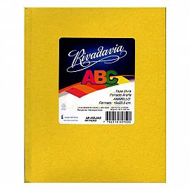 CUADERNO RIVADAVIA ABC FORRADO X50H. # V/COLORES (356913)