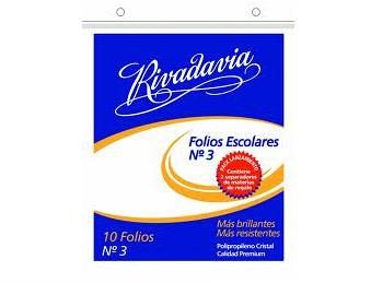 FOLIO RIVADAVIA ESCOLAR N3 X100U. (379402)