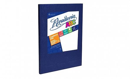 CUADERNO RIVADAVIA ABC FORRADO X194H. = V/COLORES (394911/394921/394931)