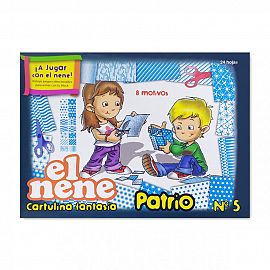 BLOCK DE DIBUJO EL NENE N°5 FANTASIA PATRIO X 24H. (210219)