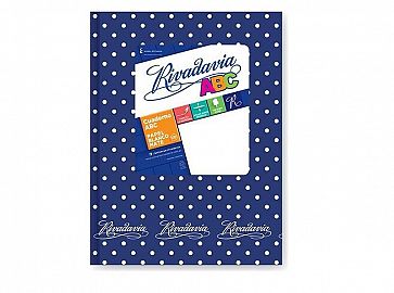 CUADERNO RIVADAVIA ABC F/LUNARES T/C 19X23.5CM X98HS V/COLORES = (370021)