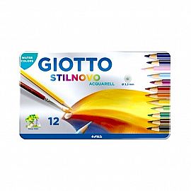 LAPIZ COLOR GIOTTO STILNOVO ACUARELABLE X12U. LATA (256200OT)