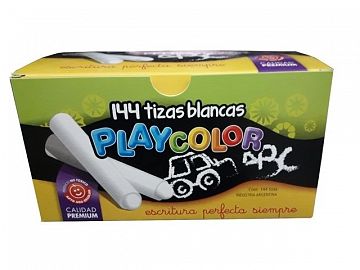 TIZA PLAYCOLOR BLANCA X144 U