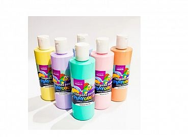 TEMPERA PLAYCOLOR BOTELLA X250CC PASTEL. V/COLORES (81390)