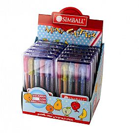 BOLIGRAFO SIMBALL GLITTER MINI GEL ESTUCHE X 6U. (0206109906)