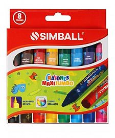 CRAYONES SIMBALL X8 MAXI JUMBO