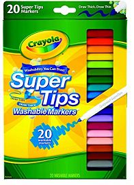 MARCADOR CRAYOLA SUPERTIPS LAVABLE X20U. (0000588106)