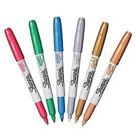 MARCADOR SHARPIE FINO METALIZADO PERMANENTE X12 C/U V/COLORES (1812784)