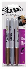 MARCADOR SHARPIE METALIZADO BLISTER X3 SURTIDA (1858004)