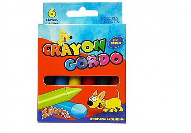 CRAYONES SEÑORITA X 6 CORTOS GORDOS
