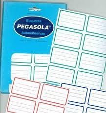 ETIQUETA PEGASOLA ESCOLAR (T8-33330-00)