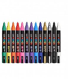 MARCADOR MITSUBISHI POSCA PC-5M PUNTA CONICA V/COLORES