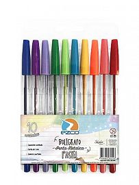 BOLIGRAFO EZCO PASTEL X 10U.