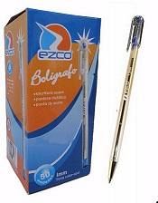 BOLIGRAFO EZCO 1MM X50 (AZUL/NEGRO/ROJO/VERDE)