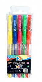 BOLIGRAFO EZCO GEL NEON X 5U.