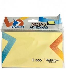 NOTAS ADHESIVAS EZCO 75X125 (E-655)