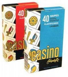 NAIPES CASINO CELUPLASTIC X40U.