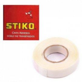 CINTA STIKO DOBLE FAZ TRANSPARENTE 48MM X 25M