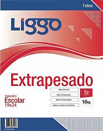 FOLIO LIGGO ESCOLAR PLANO EXTRAPESADO 70MIC. X 10U. (350-1120)