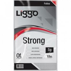 FOLIO LIGGO OFICIO STRONG 100MIC. X 10U. (378-0120)