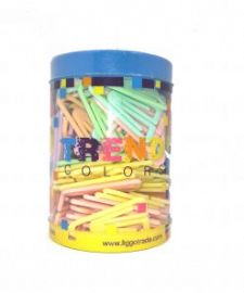 CLIPS PLASTICO LIGGOTRADE TRIANGULAR POTE X 80U. PASTEL (525-0510)