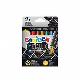 CRAYONES CARIOCA METALIZADOS X 8U. (43163)