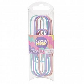 PAPER CLIPS MOOVING PASTEL JUMBO X6U (2102010405)