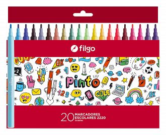 MARCADOR ESCOLAR FILGO V/COLORES X20U (CM2220-E20-SUR)