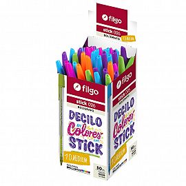 BOLIGRAFO FILGO STICK 026 COLORS X 50u V/COLORES (SK10-F4)