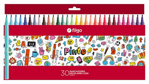 MARCADOR ESCOLAR FILGO V/COLORES X30U (CM2220-E30-SUR)