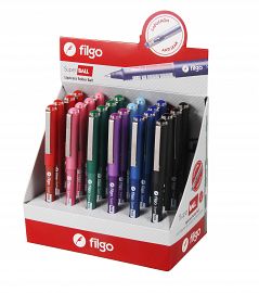 BOLIGRAFO FILGO SUPER BALL 0.5 /0.7 MM V/COLORES C/U (SB7-C12-SB5-C12)