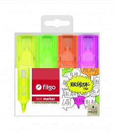 RESALTADOR FILGO TEXT MARKER BLISTER X 4U (TXM-E4-FLU)