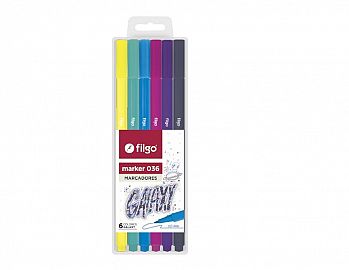 MARCADOR ESCOLAR FILGO 036 YO AMO MIS COLORES X6U. GALAXY (M36-E6-GXY)