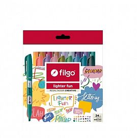 RESALTADOR FILGO LIGHTER FINE FUN X 24U. V/COLORES (SLF-E24-FUN)