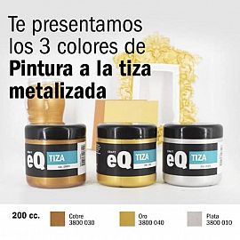 PINTURA EQ ARTE A LA TIZA PLATA/ORO (3800010200)