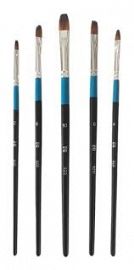 PINCEL EQ ARTE LENGUA DE GATO BLISTER X 5U. N°2/4/6/8/10 (920) SINTETICO