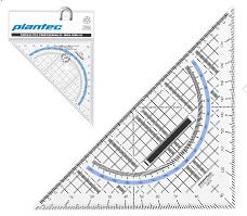 ESCUADRA PLANTEC MULTIUSO HIPOTENUSA 22CM-45° (13201)