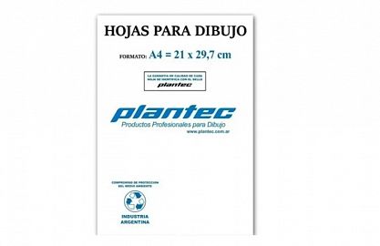 PAPEL PLANTEC P/DIBUJO 21 X 29.7 10HJS (15502)