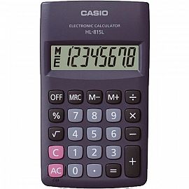 CALCULADORA CASIO HL-815L-BK 8 DIGITOS PORTATIL NEGRO