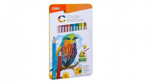 LAPIZ COLOR DELI EMOTION X 12U. LARGOS LATA (C00205)