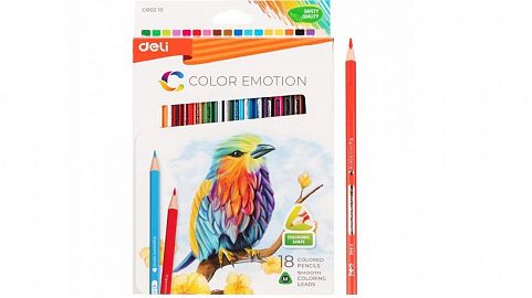 LAPIZ COLOR DELI EMOTION X 18U. LARGOS (C00210)