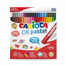 CRAYONES CARIOCA PASTELES AL OLEO X 50U. (43286)