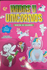 LIBRO PARA PINTAR TRIPULANTE RINCON DE COLORES HADAS Y UNICORNIOS (R003)