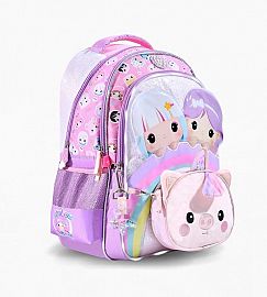MOCHILA FOOTY COOL FRIENDS C/LUZ LED ESPALDA 18