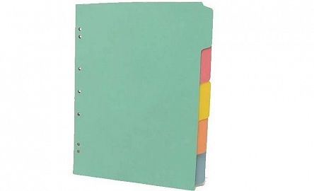 SEPARADOR HASENAUER 5 POSICIONES OFICIO COLOR F40 X50U C/U (T07)
