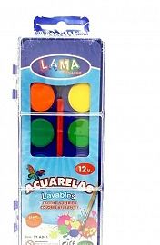 ACUARELA X 12 COLORES LAMA (TYA041)