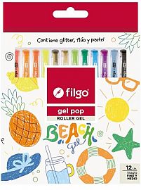 BOLIGRAFO ROLLER FILGO GEL POP BEACH X12U (GP-E12-BEACH)