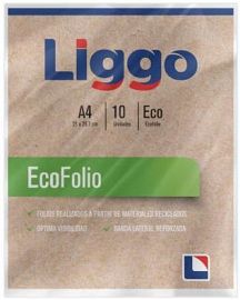 FOLIO ECO LIGGOTRADE A4 P/COLGAR X10 (320-1100)